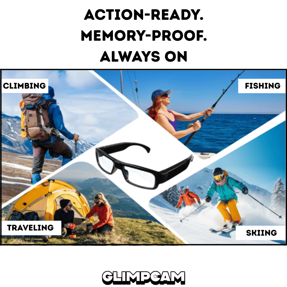 GlimpCam Everyday Camera Glasses