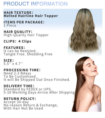 Chic Hair Topper for Women