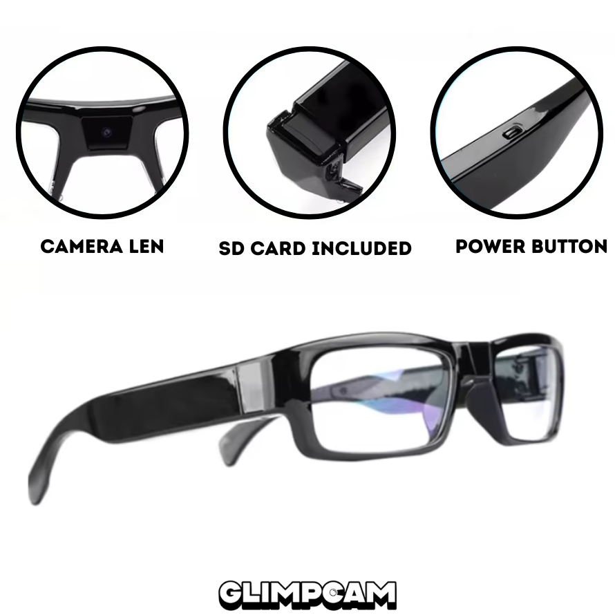 GlimpCam Everyday Camera Glasses